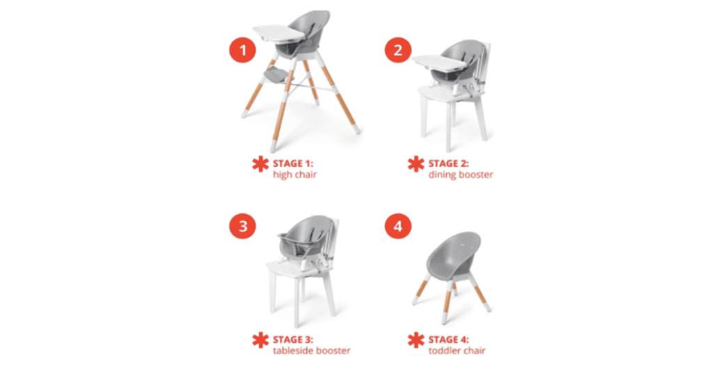 Skip-hop-4 in 1 chair in 4 different styles