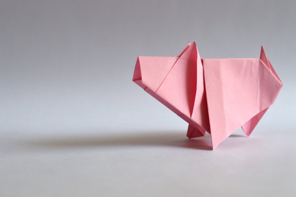 piggy bank origami