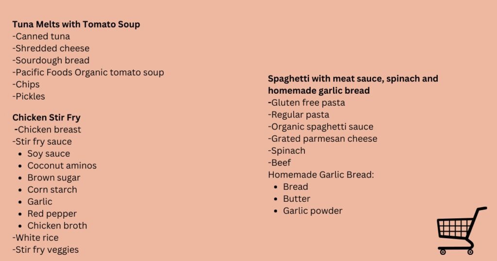 Budget Meal Breakdown