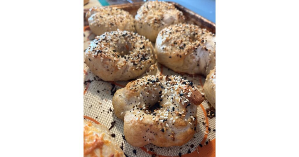 Everything but the bagels on a sheet pan