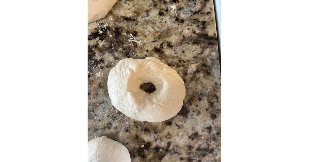 Uncooked Bagel dough