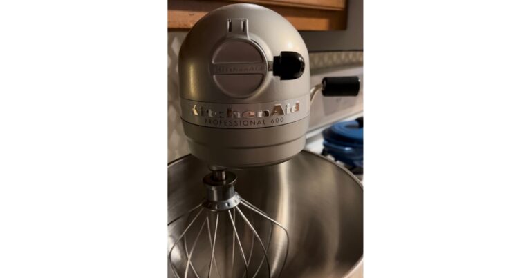 kitchenaid mixer close up