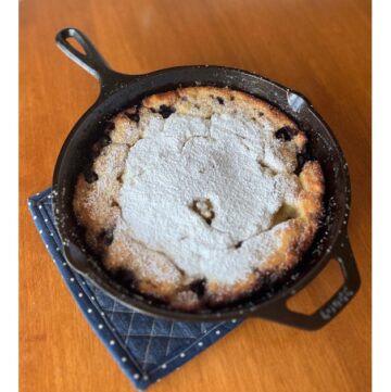 sourdough lemon blueberry dutch baby - 1