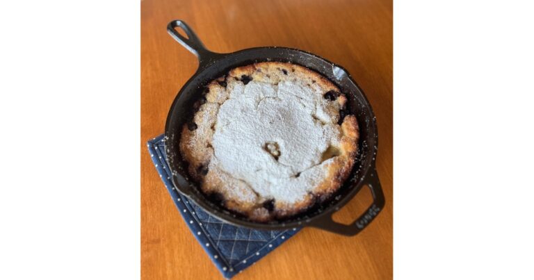 sourdough lemon blueberry dutch baby - 1