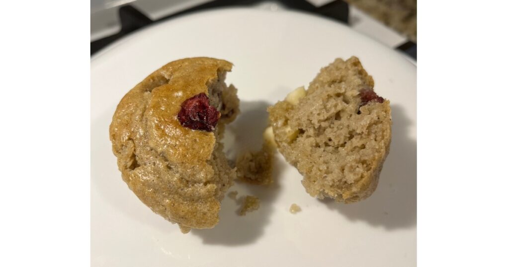 cranberry sourdough muffin