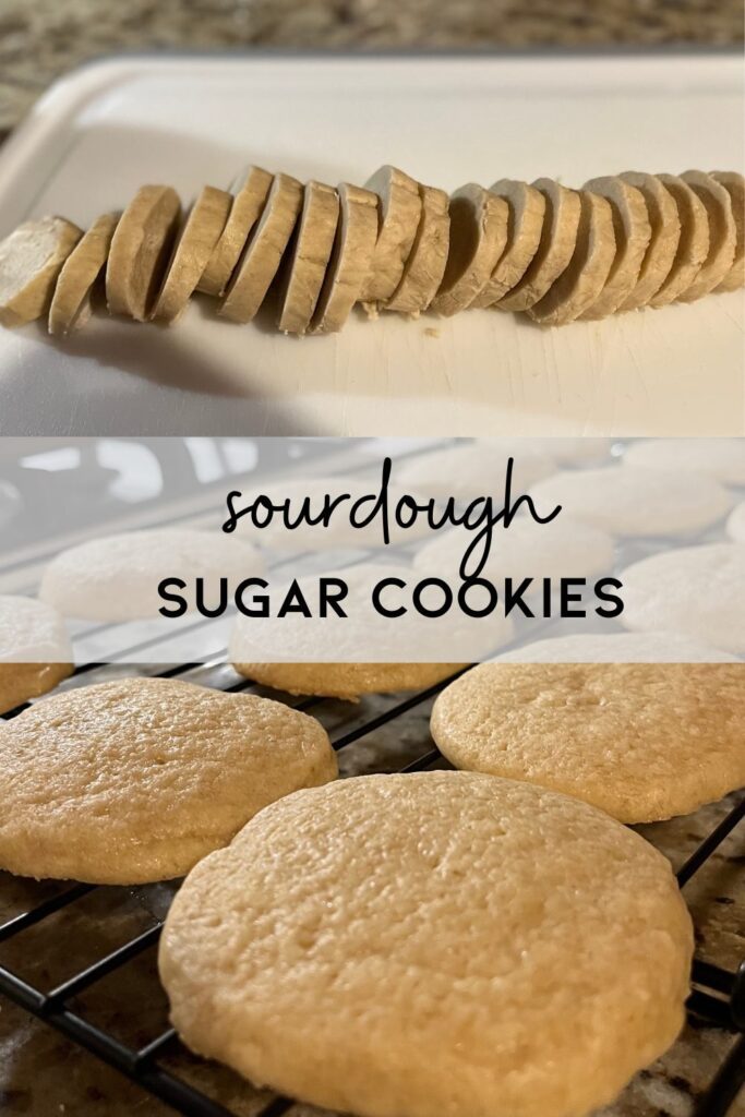 sourdough sugar cookies pin