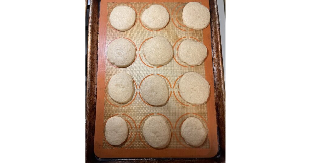 sourdough sugar cookies baked