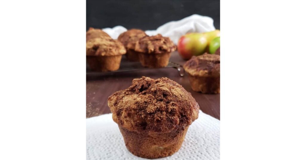 sourdough apple cinnamon muffins