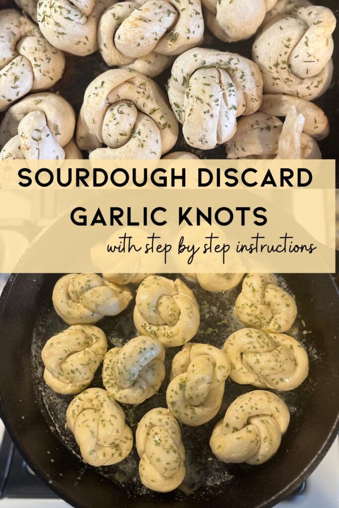 sourdough discard garlic knots