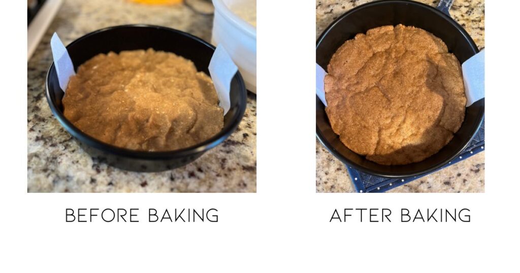 crust before and after baking