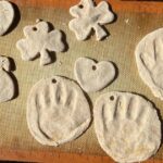 sourdough salt dough ornaments drying