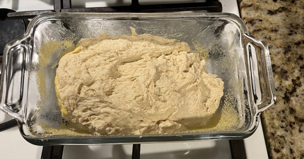 english muffin bread pre proof