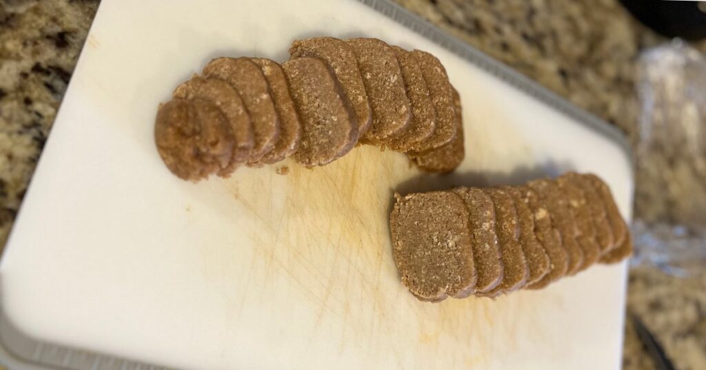 sourdough cookie dough slices