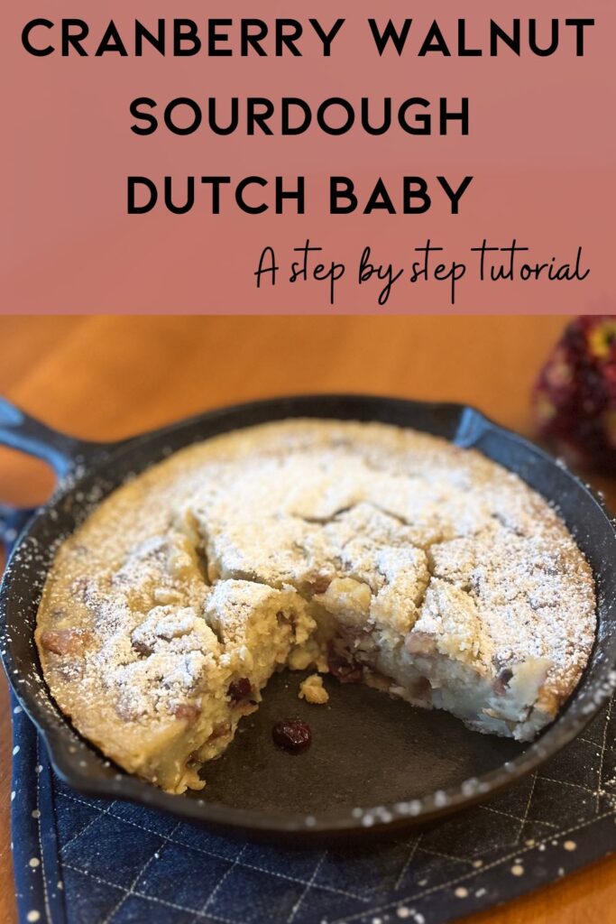 cranberry walnut sourdough dutch baby pin