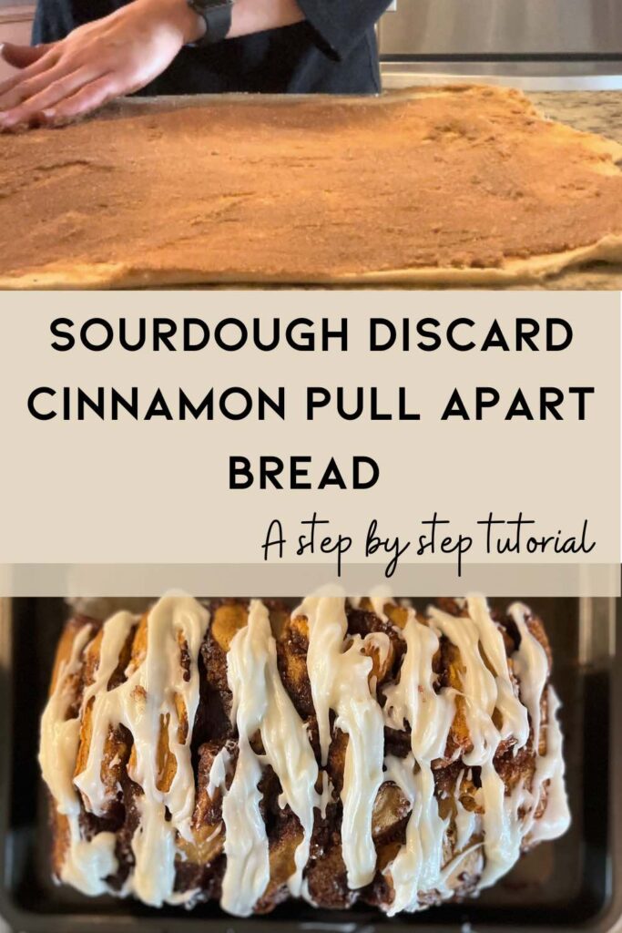 cinnamon mixture overtop cinnamon rolls and pull apart bread