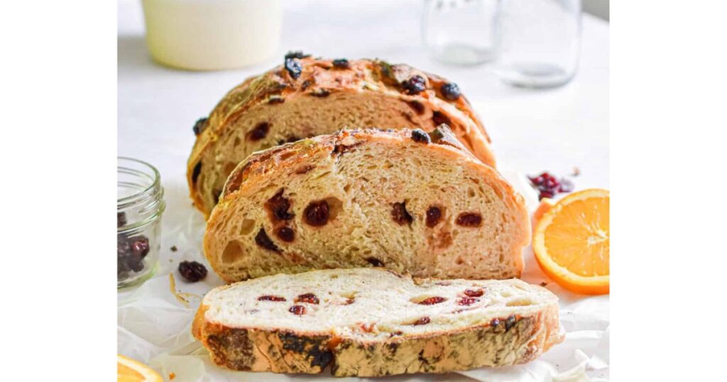 cranberry orange sourdough bread