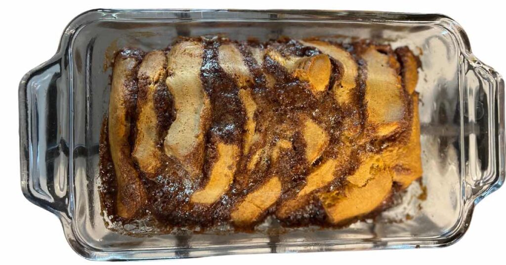 baked sourdough cinnamon bread