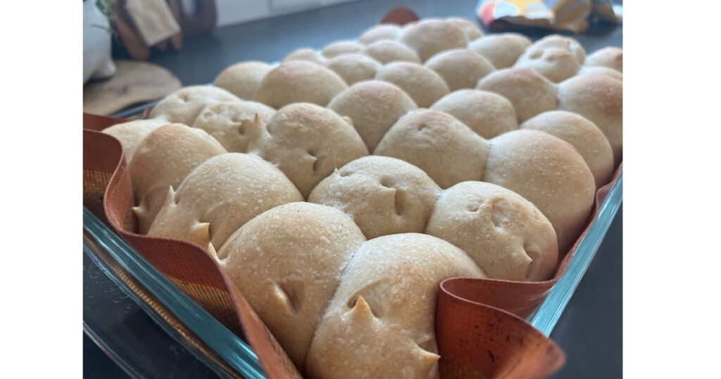 fat cat rolls in a pan