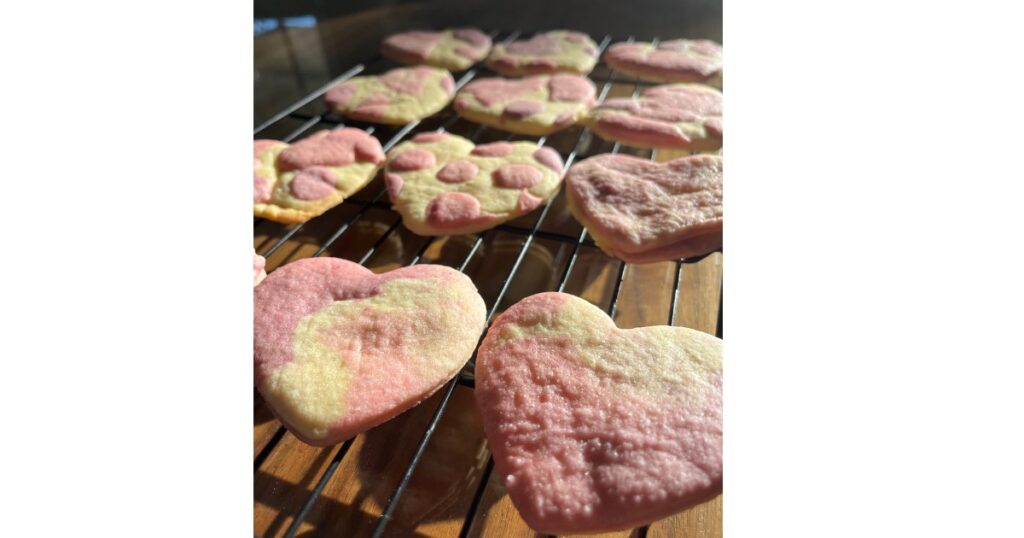 heart sourdough sour cream cookies