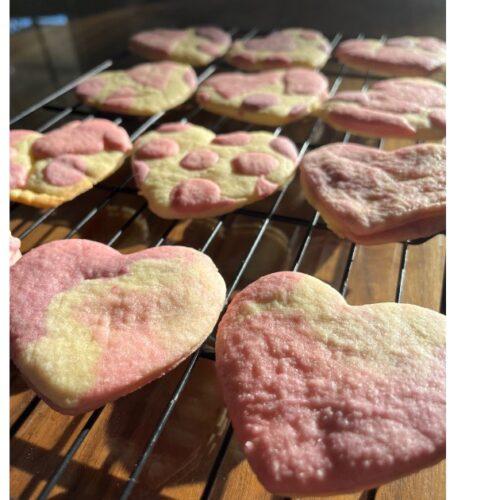 heart sourdough sour cream cookies