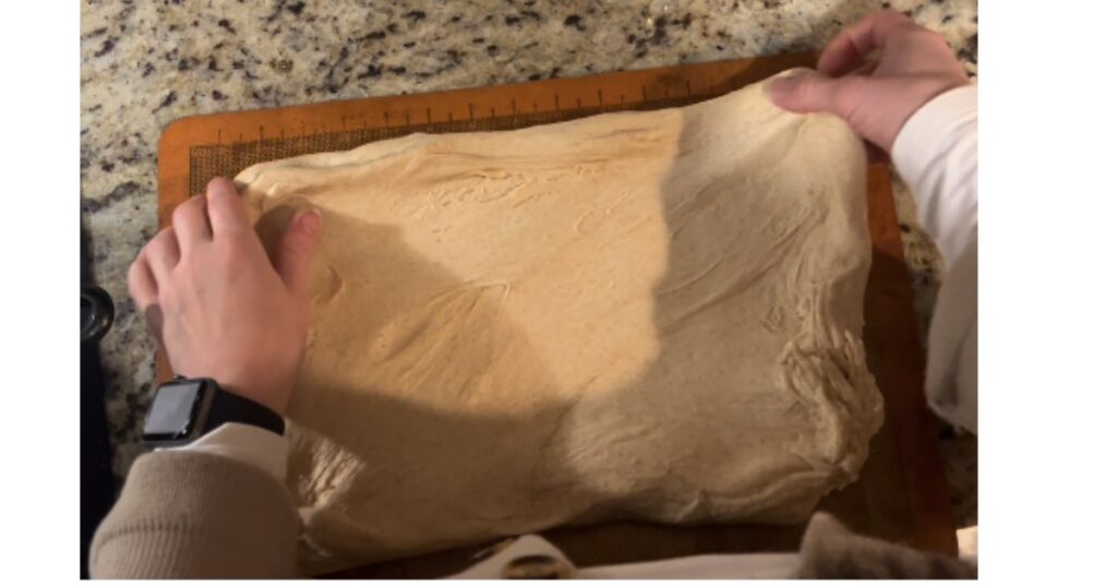 stretching sourdough bread