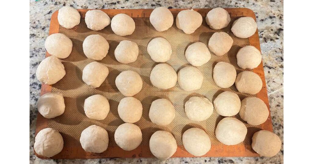 sourdough bread dough rolls