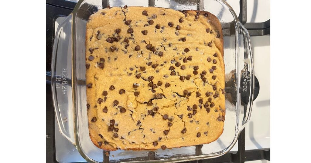 vegan chickpea blondies